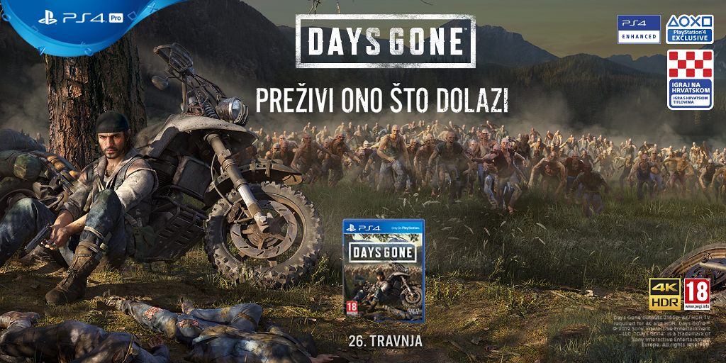 PlayStationov hit naslov Days Gone lokaliziran na hrvatski