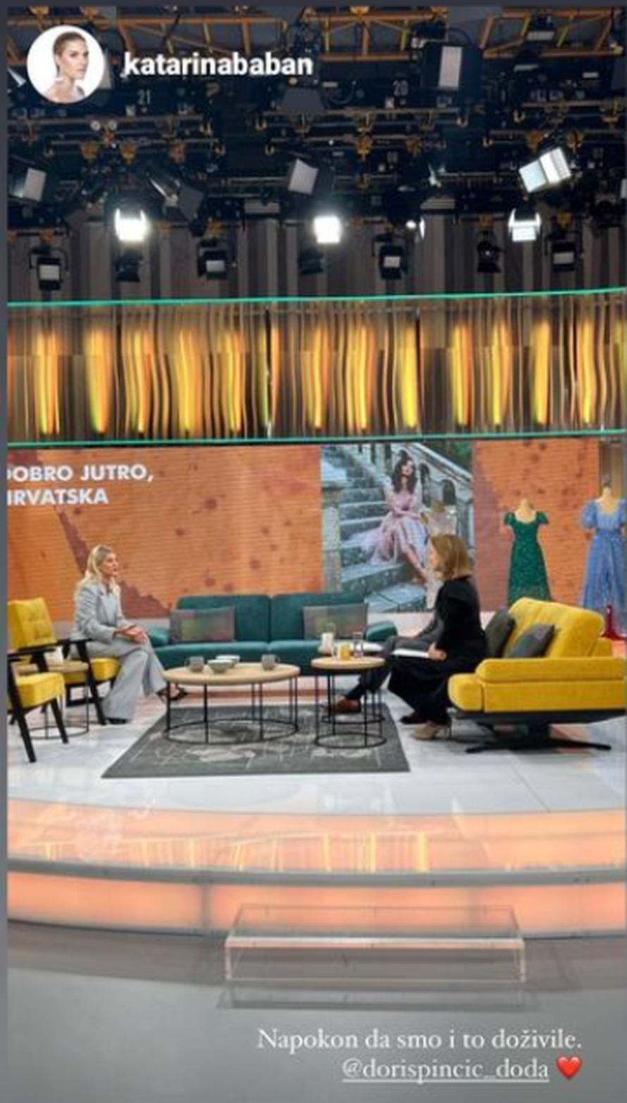 Doris Pinčić je vodila emisiju nakon šuškanja o trudnoći: 'Napokon da smo i to doživjele'