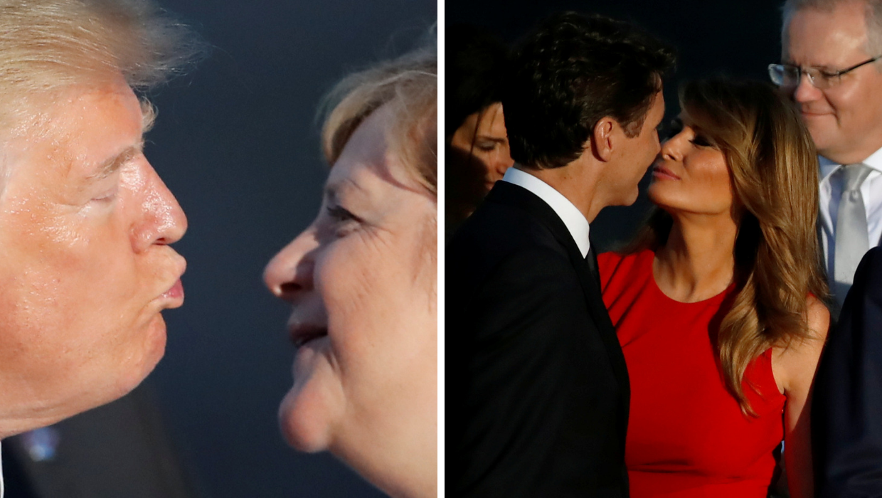 Trump je 'duckfejsao' Merkel, a Melania je šarmirala Trudeaua