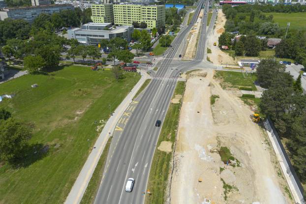 Zagreb: Radovi u Sarajevskoj snimljeni iz zraka