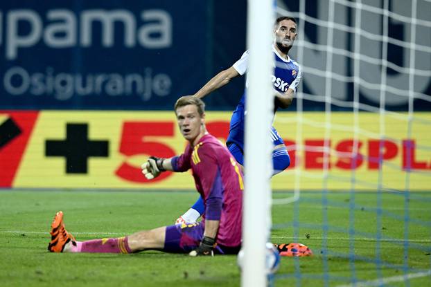 Slavlje nakon pogotka Luke Ivanušeca u 61. minuti susreta Dinama i Sparte Prag u play-offu UEFA Europske lige