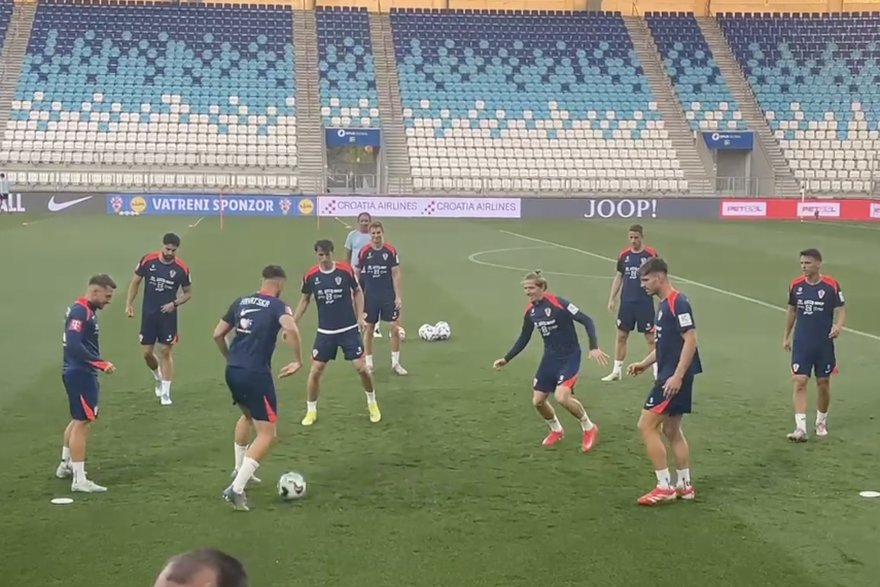 Trening Hrvatske uoči utakmice s Češkom