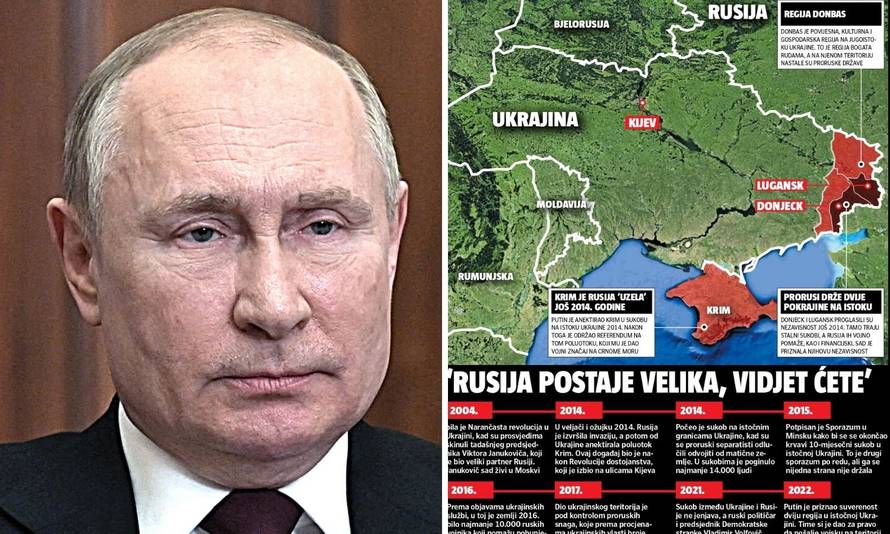 U jezivom govoru najavio je da će vratiti Ukrajinu gdje pripada. Počelo je invazijom Krima 2014.