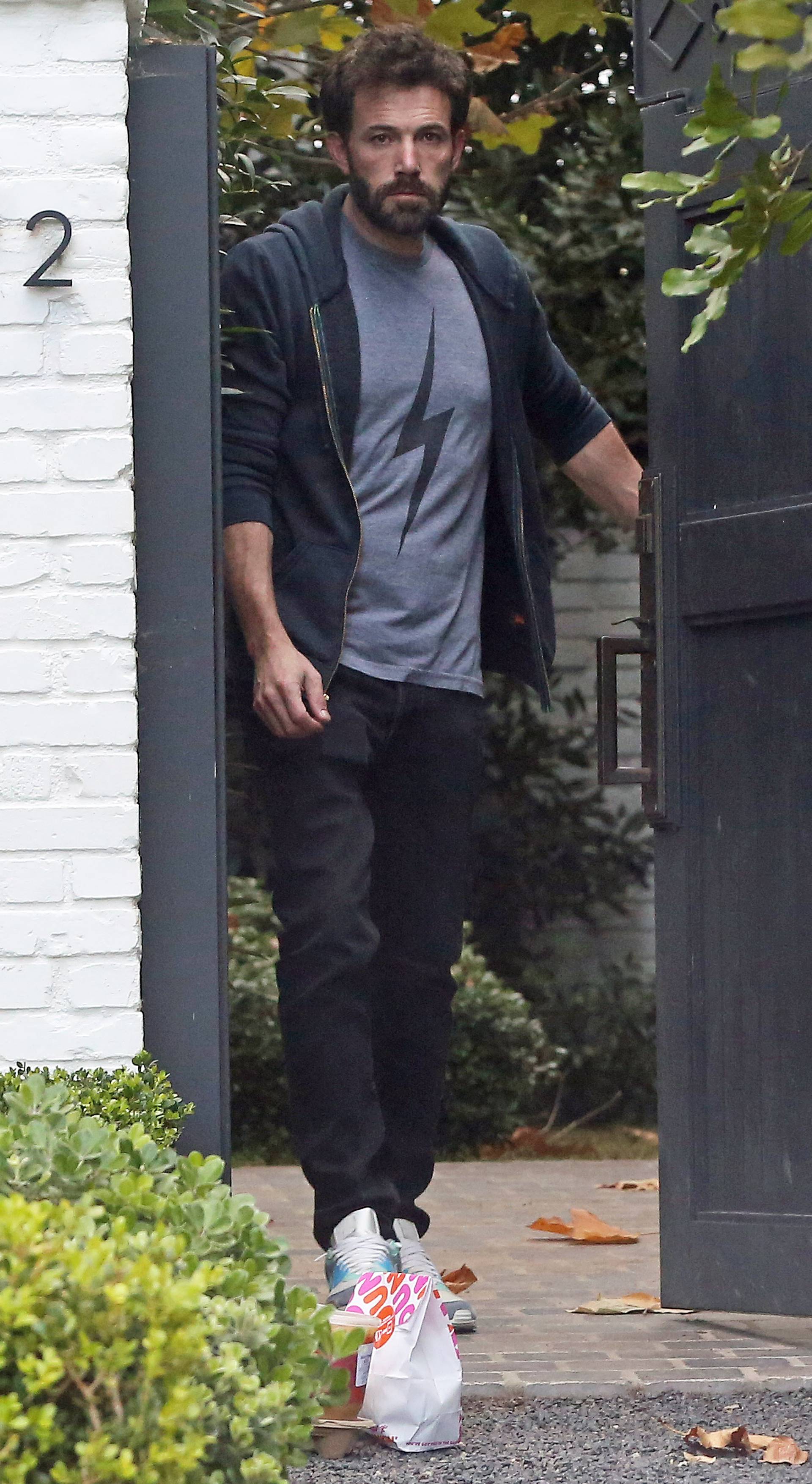 Ben Affleck seen for the first time since it was reported that he has broken up with Ana de Armas,