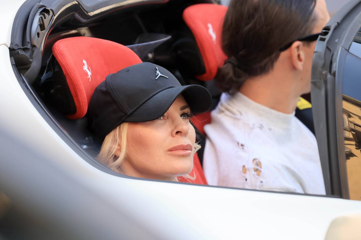 EXCLUSIVE: Zlatan Ibrahimovic And Wife Helena Seger Are Seen With Ferrari In Milan