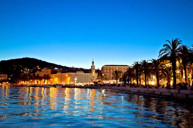 Split waterfront evening view, Dalmatia