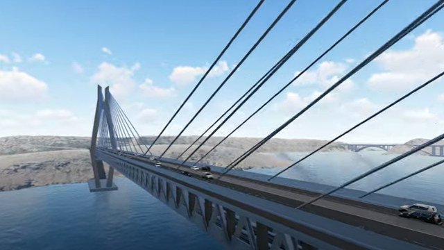 Vlada na Krku želi graditi drugi most: Imao bi dva kata i preko njega bi vozili vlakovi i auti