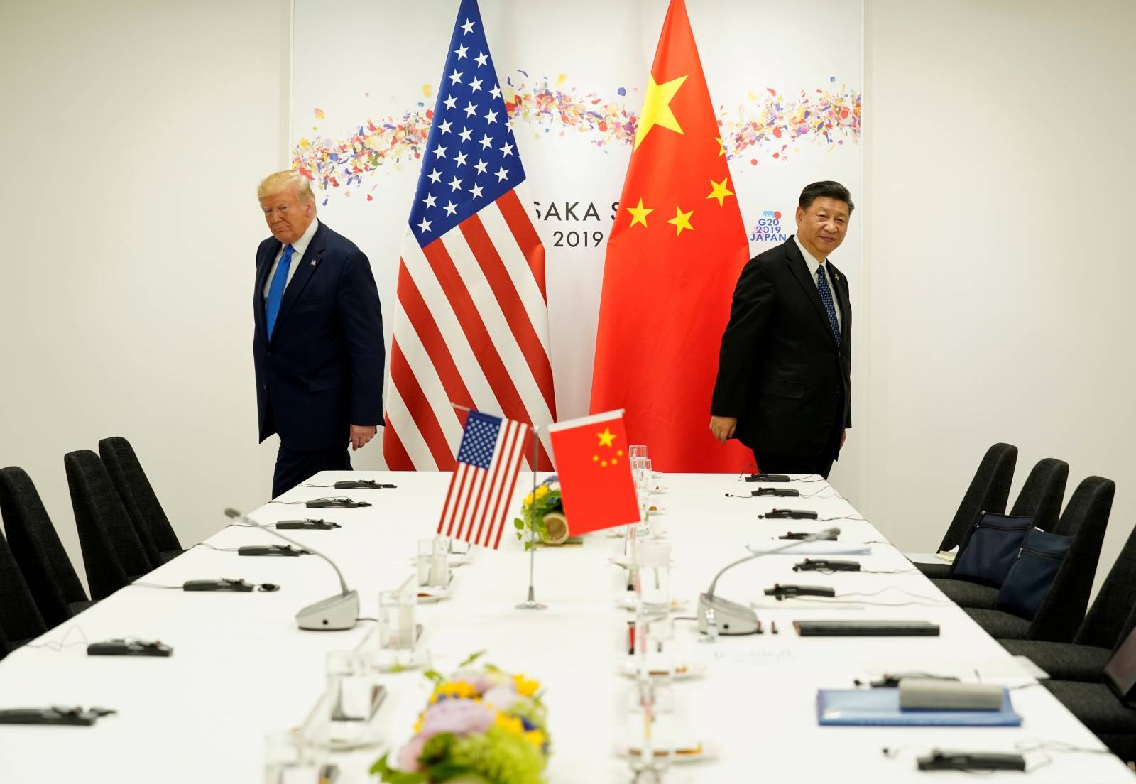 FILE PHOTO: U.S. President Donald Trump attends a bilateral meeting with China's President Xi Jinping during the 2019 G20 leaders summit in Osaka, Japan