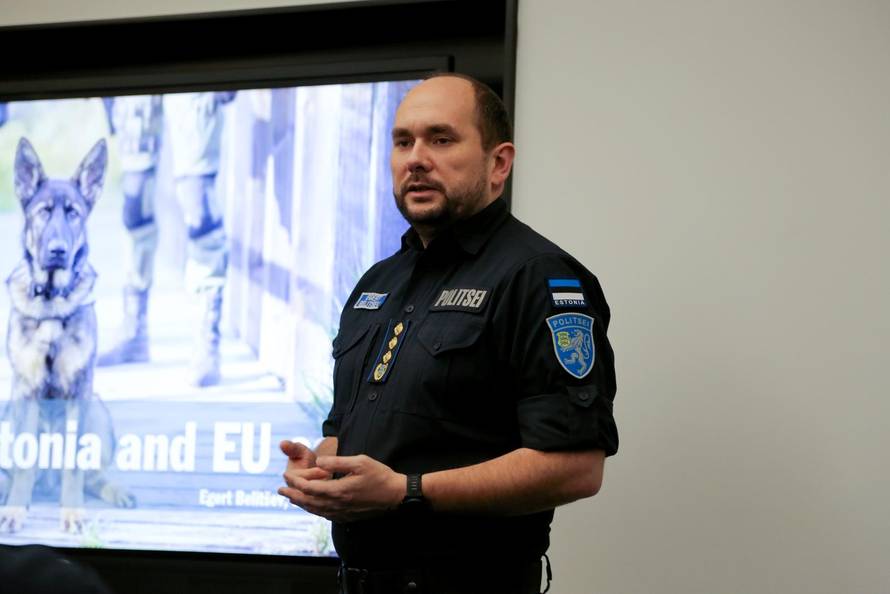 Estonian border with Russia