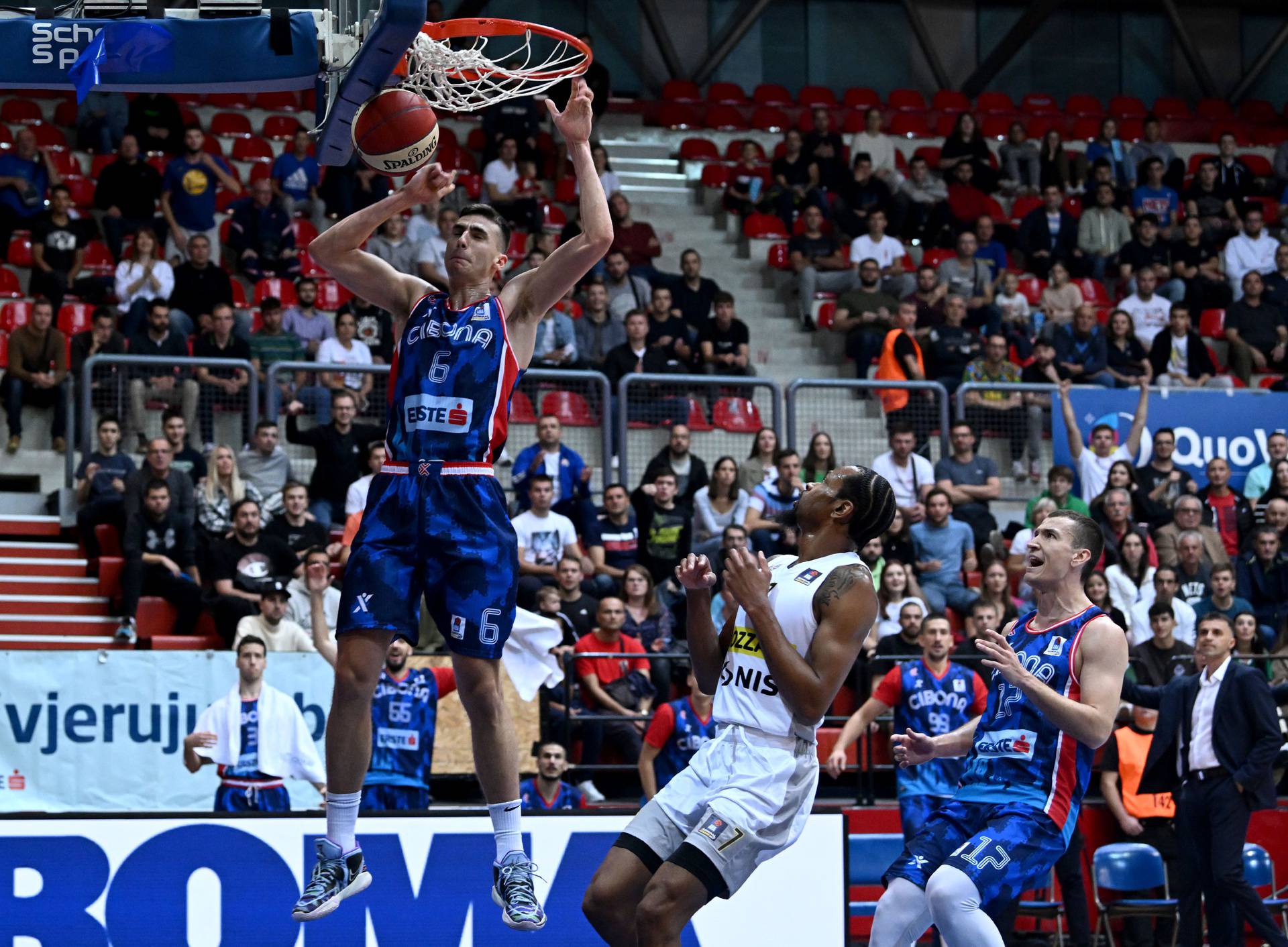 Zagreb: 1. kolo AdmiralBet ABA League: KK Cibona - KK Partizan