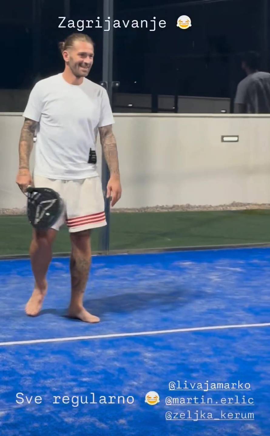 Evo kako Livaja provodi zadnje dane odmora. Zaigrao je padel s hrvatskim reprezentativcem