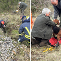 FOTO Lova&ccaron;ki pas upao u jamu duboku vi&scaron;e od 20 metara: Spasili ga vatrogasci DVD Hvar