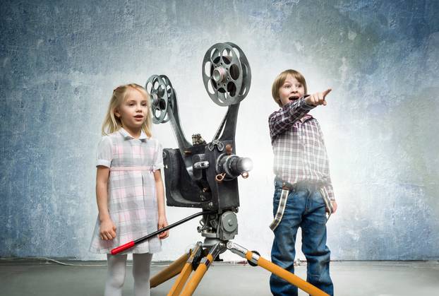 Children in a cinema