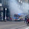 VIDEO Zapalio se restoran na Trgu: 'Sve je bilo prepuno dima'