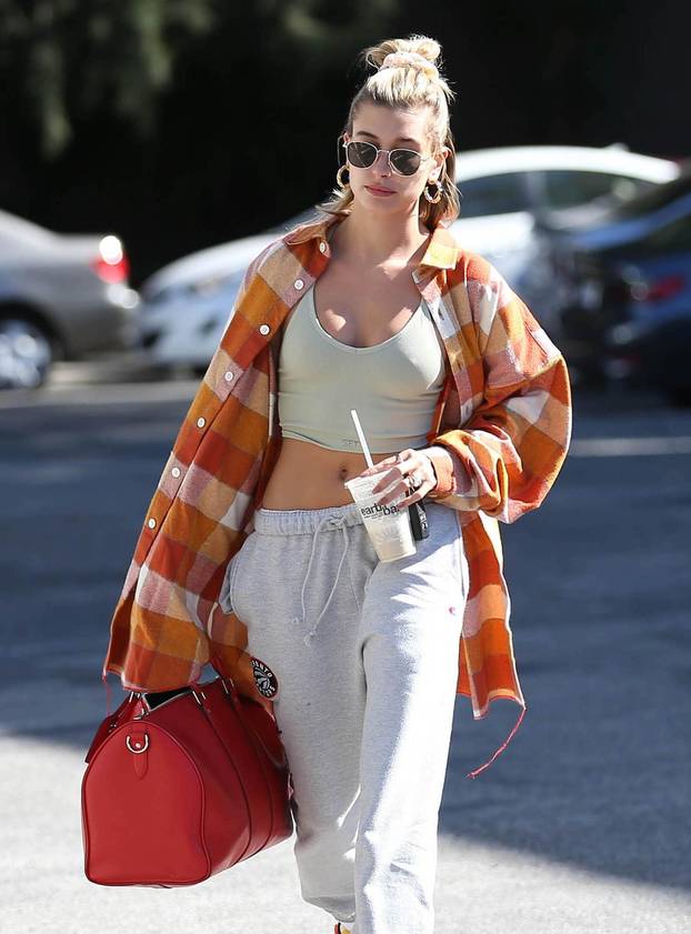 Hailey Bieber sighting - Los Angeles