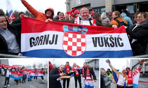 FOTO Hrvatski navijači stižu pred dvoranu, pogledajte scene! 'Kartu sam platio  skoro 1000 €'