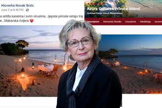 Hloverka Novak Srzić reklamira Makarsku rivijeru fotografijama iz Mozambika. Razotkrili su je