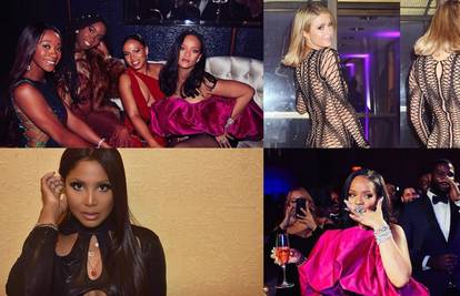 Rihanna proslavila 30-i, Hilton i Braxton pokazale su atribute
