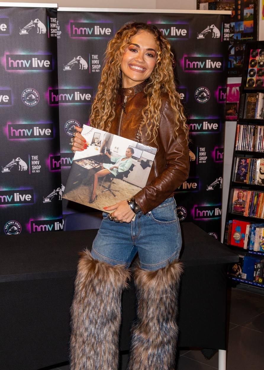 Rita Ora signing event at HMV at Westfield, White City