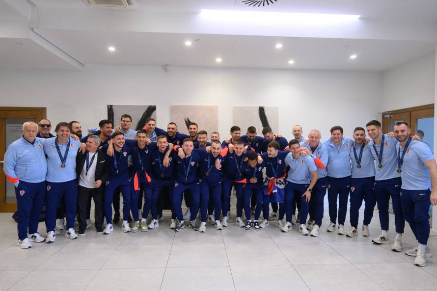 Velika Gorica: Doček hrvatske futsalske reprezentacije koja je osvojila brončanu medalju u Ljubljani