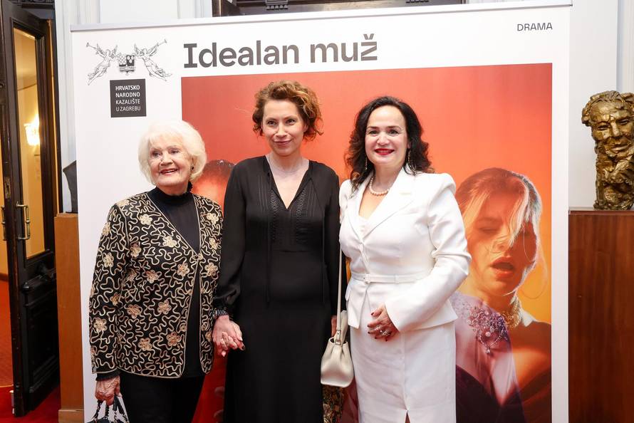 Zagreb: Poznati na premijeri predstave "Idealan muž"