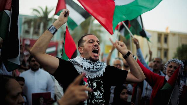 Protest in Bahrain in support of Palestinians