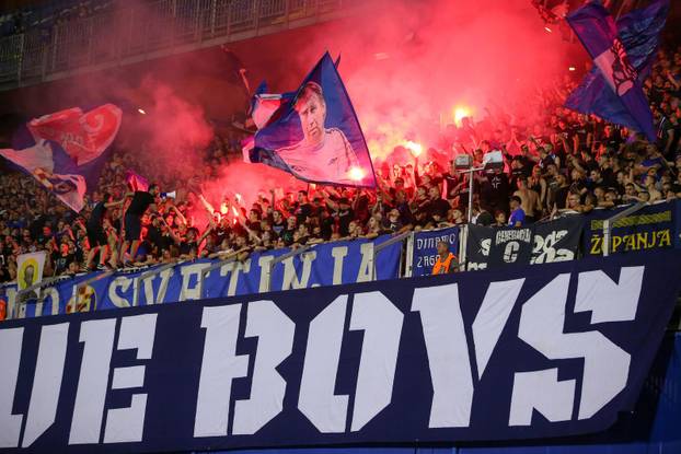 Atmosfera na tribinama tijek prve utakmice 2. pretkola UEFA Lige prvaka izme&dstrok;u Dinama i &Scaron;kupija