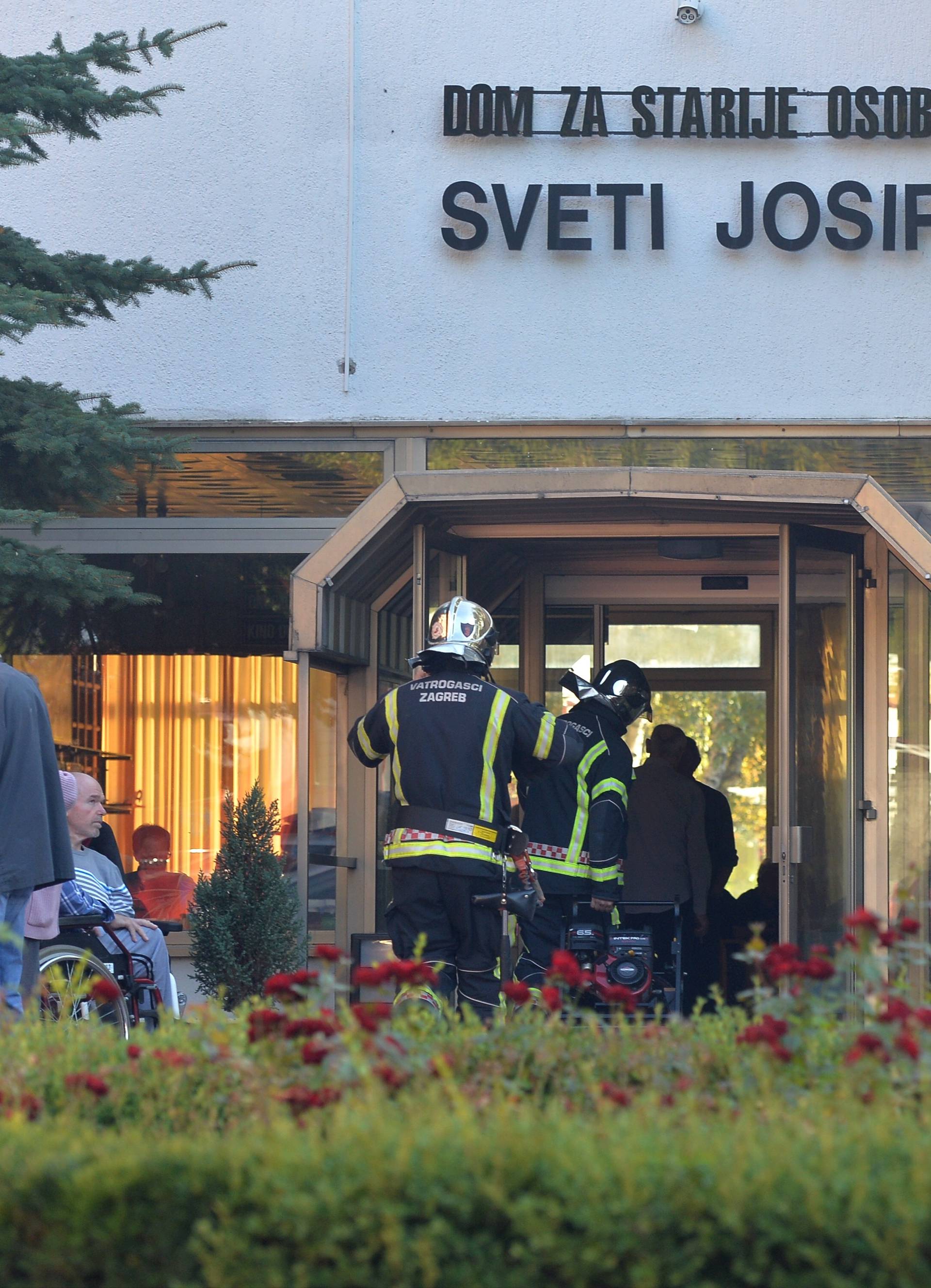 Zbog požara evakuirali Dom za starije Sveti Josip u Zagrebu