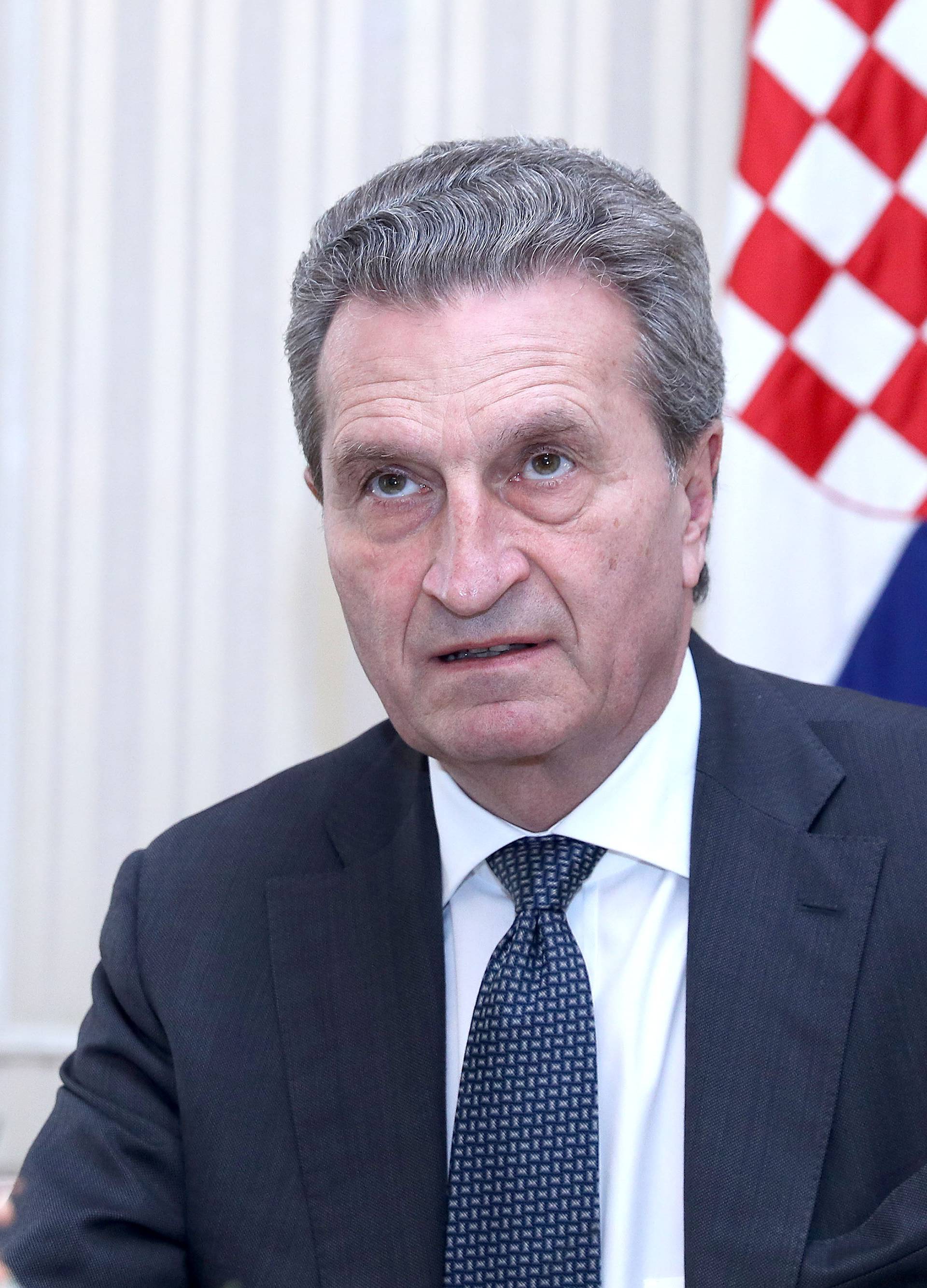 Oettinger izrazio razumijevanje za zastoj reformi u Hrvatskoj