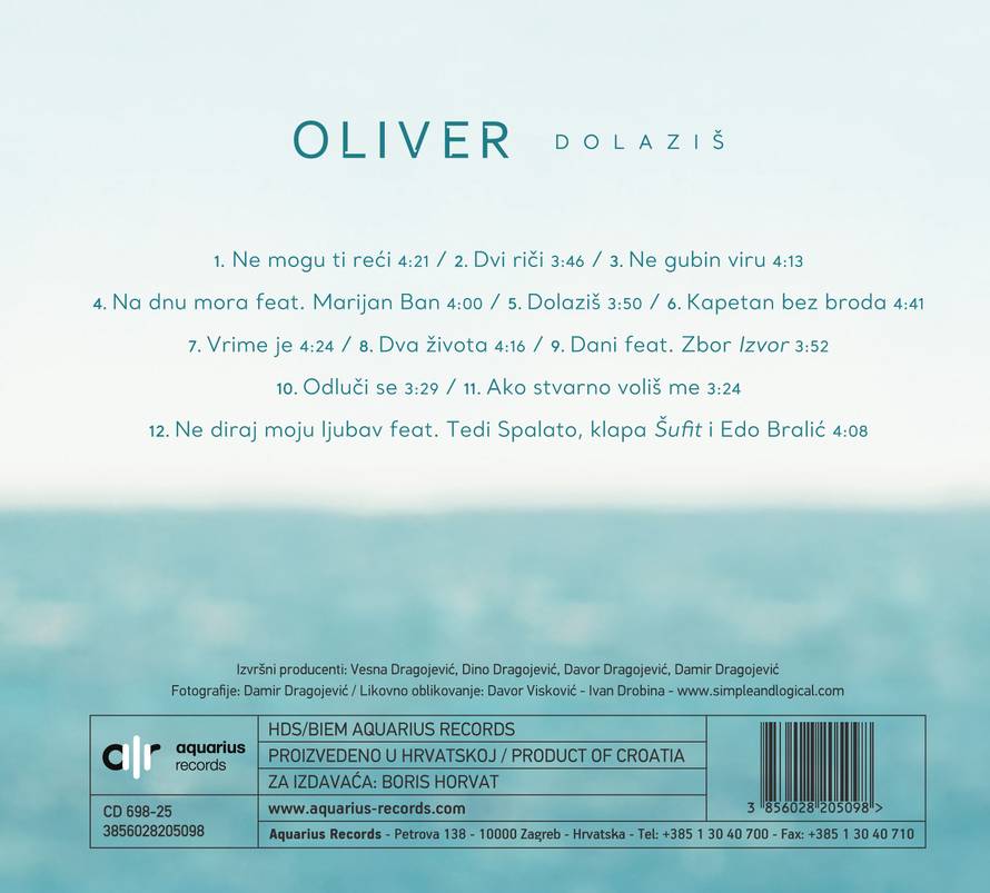 Novi album Olivera Dragojevića ruši rekorde! Tri pjesme već su ušle u YouTube trending...