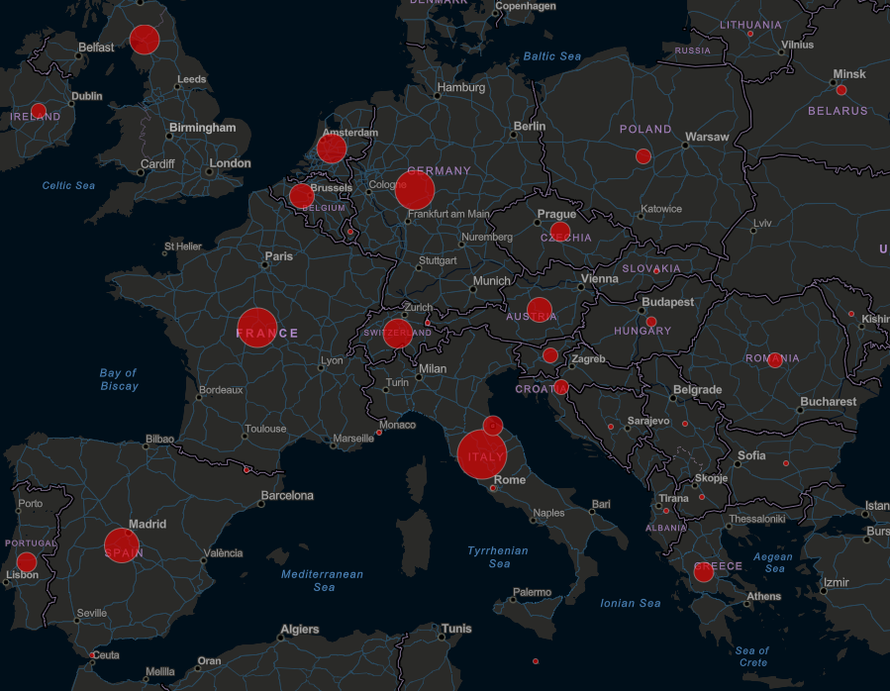 Korona karta: 108 zemalja ima virus, Italija kritično - iza Kine