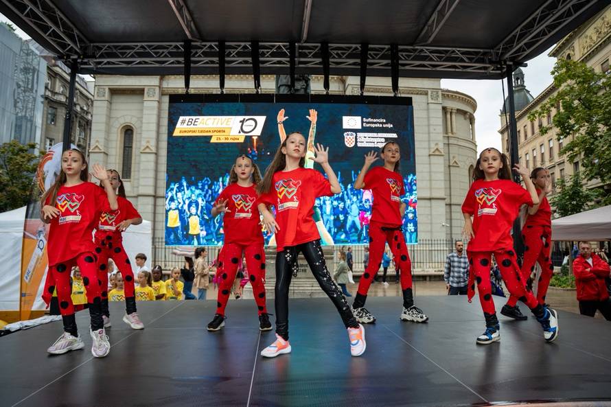 Cvjetni trg oživio sportom i zajedništvom: Deseti Europski tjedan sporta otvorili u Zagrebu