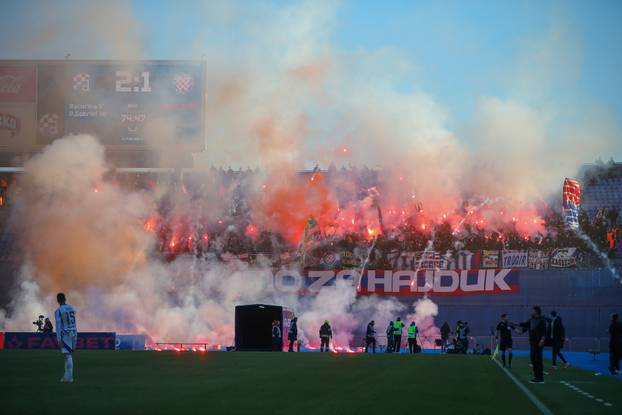 Zagreb: Utakmica Dinama i Hajduka u 24. kolu Prve HNL