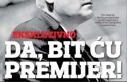 Ivo Josipović je otkrio svoj tajni plan: 'Da, bit ću premijer!'