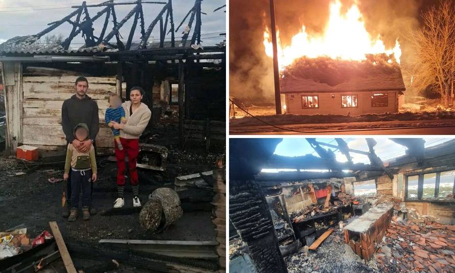 FOTO Buktinja u Glini: 'Žena nas je probudila da bježimo, kuća nam je potpuno izgorjela'