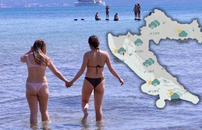 Oblačno, grmljavina i pljuskovi: Plaže do jučer bile popunjene, u subotu na snazi meteoalarmi...