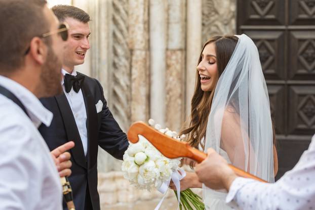 ARHIVA - 2022. Zadar: Vjenčanje Dominika Livakovića i njegove odabranice Helene Matić