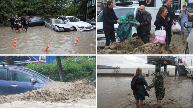 Jake kiše pogodile Krim: Bujica čupala stabla i blokirala promet, jedan mladić poginuo