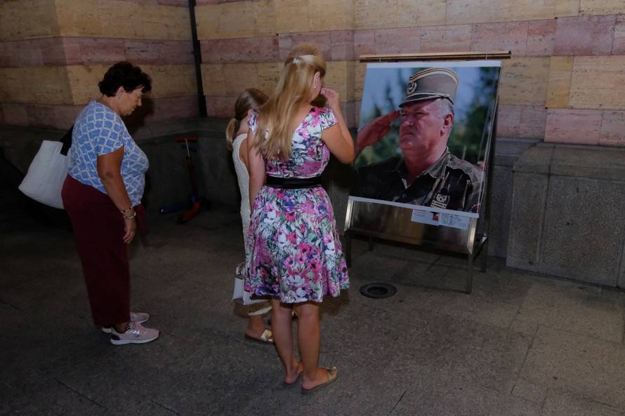 Memorial service for convicted Bosnian Serb general Ratko Mladic in Banja Luka