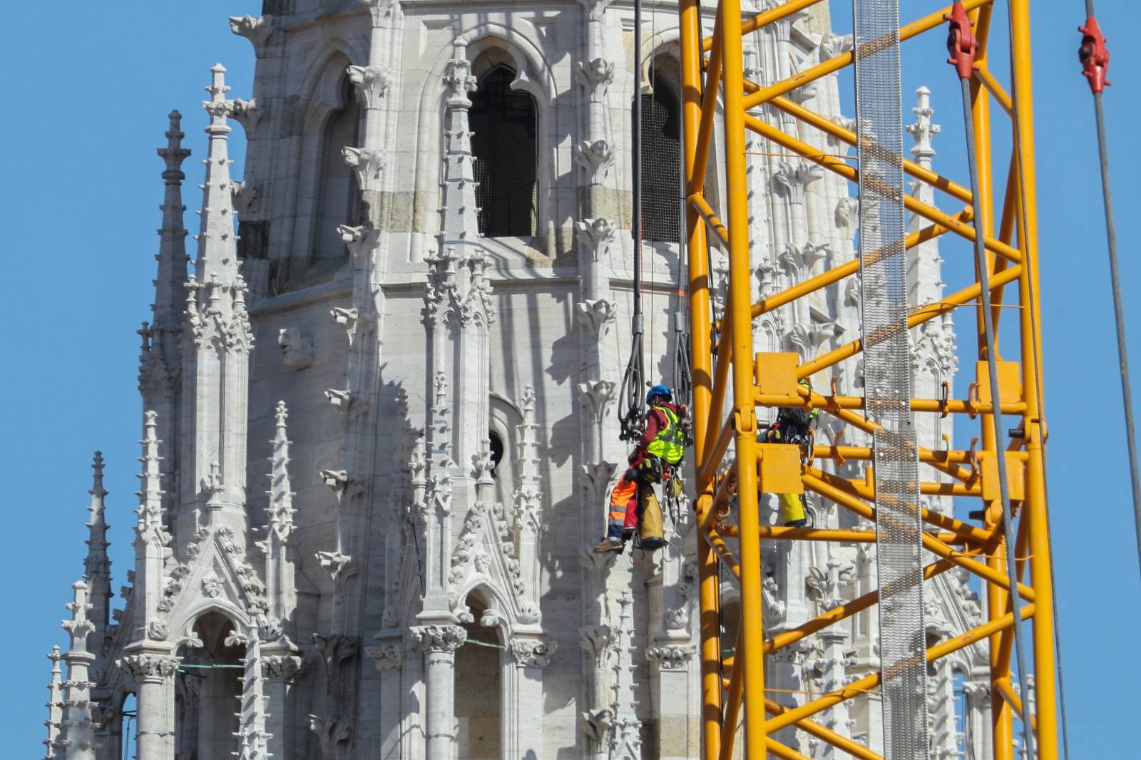 Zagreb: Posljednje pripreme prije uklanjanja sjevernog tornja katedrale