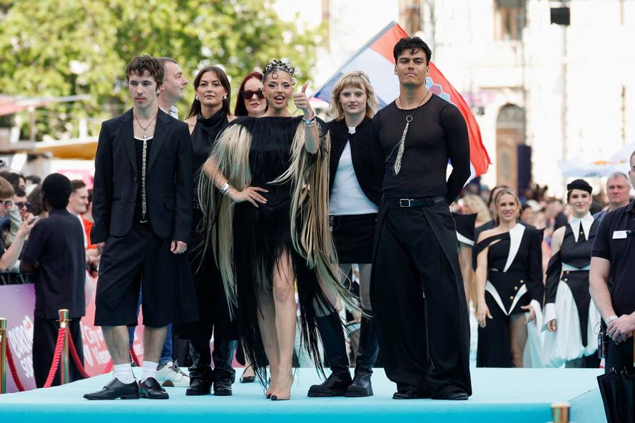 Eurovision Song Contest's 'Turquoise Carpet' event in Vienna