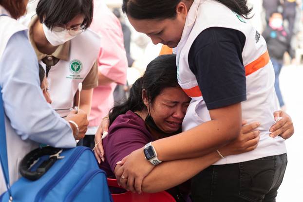 Aftermath of strong earthquake, in Bangkok
