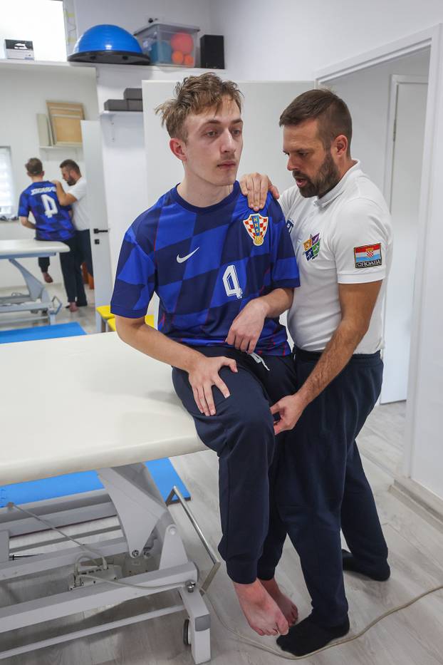 Zagreb: Ivan Šćepina i fizioterapeut Ante Lukas Stančin