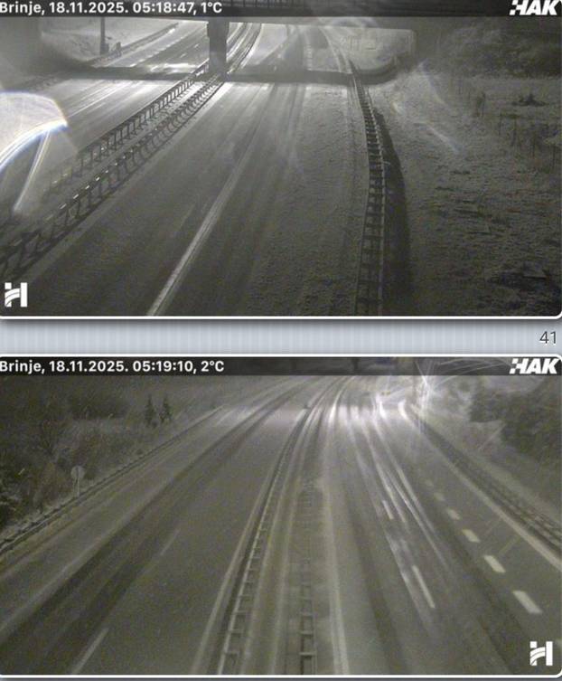 FOTO Na Sljemenu je pao snijeg, zabijelile su i Lika i Gorski kotar