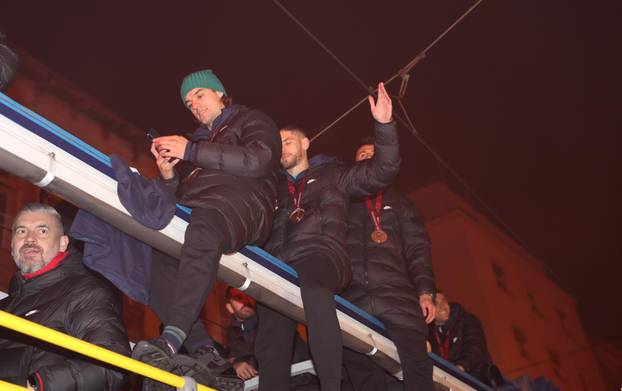 ARHIVA - 2022. Zagreb: Svečani doček nogometaša nakon osvojenog trećeg mjesta na SP-u u Katru