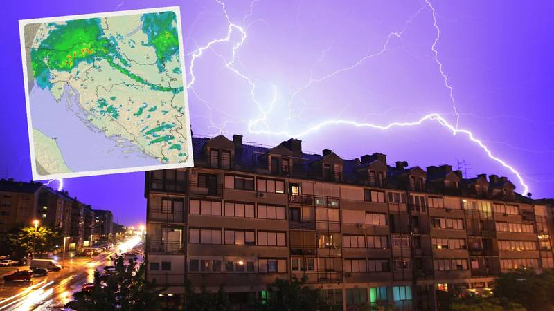 Nevrijeme poharalo Sloveniju! Pogledajte frontu koja ide na Hrvatsku: Oglasili upozorenja