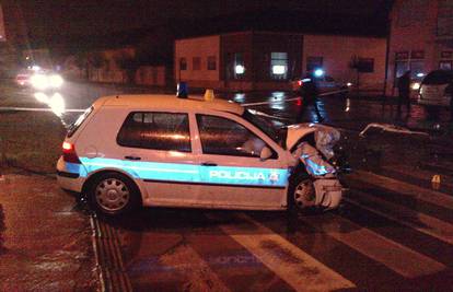 BMW-om prešao u suprotan smjer i udario policijski auto 