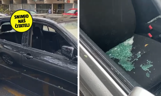 VIDEO Tu&ccaron;a porazbijala aute u Splitu: Vi&scaron;e od 30 ih je uni&scaron;teno