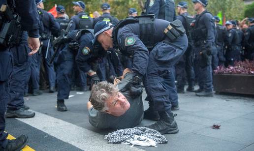 FOTO Kaos na ulicama Sydneya: Tisu&cacute;e prosvjeduju zbog dolaska izraelskog predsjednika