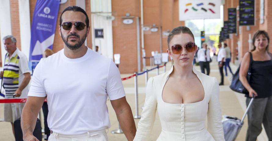 Sydney Sweeney and fiancé Jonathan Davino leave Venice hand in hand in style